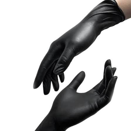 Black Vinyl Gloves