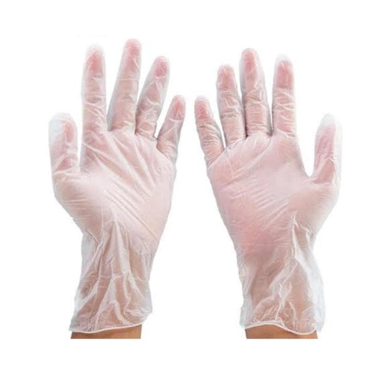 White Vinyl Gloves